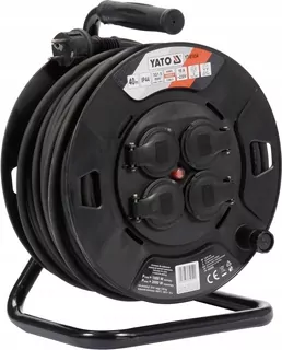 Predlžovací bubon čierny 40 m 4 gn Yato YT-81054